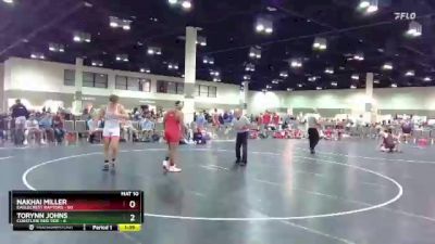 195 lbs Round 5 (6 Team) - Nakhai Miller, Eaglecrest Raptors vs Torynn Johns, Coastline Red Tide