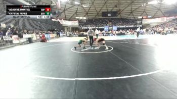 Girls 2A 110 lbs Quarterfinal - Adalyne Montiel, Toppenish (Girls) vs Crystal Perez, Quincy (Girls)