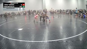 40 lbs Quarterfinal - Jayce **Crisman, Salem Elite Mat Club vs **Adelaide Ballay, McMinn Tribe Wrestling Club
