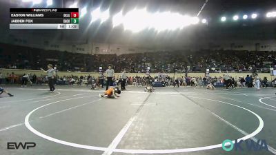 52 lbs Round Of 32 - Easton Williams, Oklahoma Phantom Wrestling Club vs Jaeden Fox, CacheWrestlingClub