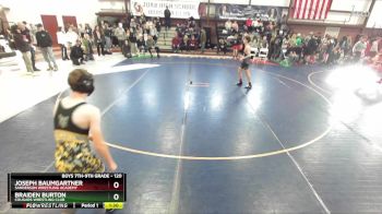 120 lbs Champ. Round 2 - Braiden Burton, Cougars Wrestling Club vs Joseph Baumgartner, Sanderson Wrestling Academy