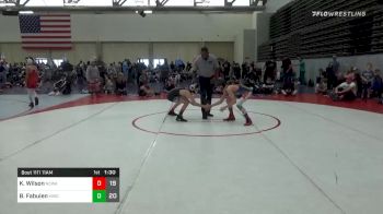 89 lbs Prelims - Kavan Wilson, NC WAY ES vs Brayden Fabuien, Middletown WC ES