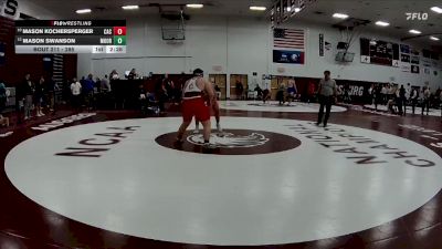 285 lbs Cons. Round 3 - Mason Kochersperger, Carthage College vs Mason Swanson, Concordia-Moorhead