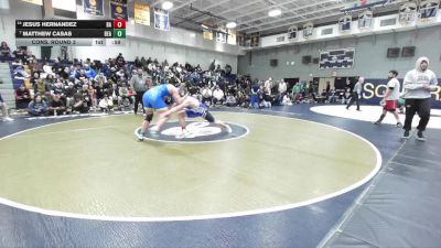 215 lbs Cons. Round 3 - Jesus Hernandez, Bishop Amat vs Matthew Casas, Beaumont