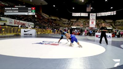 Open Men - 57 lbs Semis - Jaxson Taber, Yuba Sutter Combat Wrestling Club vs Manuel Martir, Community Youth Center - Concord Campus Wrestling