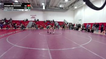 125 lbs Champ. Round 3 - Kyleigh Van Devander, Falcon vs Emika Reyes, Doherty