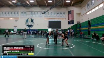 125 lbs Quarterfinal - Gracianna Strickland, Hillsboro vs Aaralyn Almonte, McKay