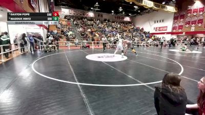 157 lbs Quarterfinal - Daxton Pope, Cokeville vs Maddux Hintz, Green River