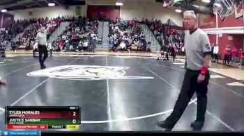 132 lbs 3rd Place Match - Justice Saribay, Palo Verde vs Tyler Morales, Arbor View