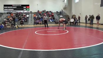 215 lbs Cons. Round 1 - Sam Mason-Goff, Washington vs Aden Debner, Van Buren County