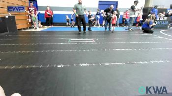 40 lbs Round Of 16 - Caroline Rice, Noble Takedown Club vs Junior Garcia, Midwest City Bombers Youth Wrestling Club