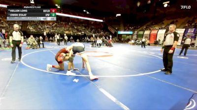 150 Class 1 lbs 3rd Place Match - Owen Staat, St. Pius X (Festus) vs Kellen Long, Butler