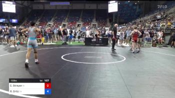 113 lbs Rnd Of 128 - Colin Strayer, Indiana vs Ricardo Ortiz, California