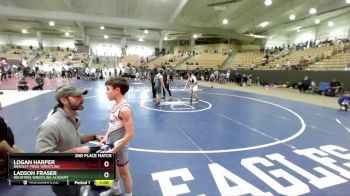 130 lbs 2nd Place Match - Logan Harper, Bradley Pride Wrestling vs Ladson Fraser, Rountree Wrestling Academy