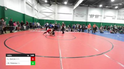 145 lbs Quarterfinal - Lauren Garcia, White Plains vs Madison Polonia, BTS-Flushing