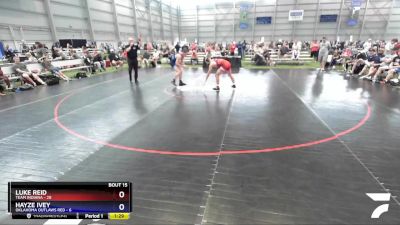 152 lbs Placement Matches (8 Team) - Luke Reid, Team Indiana vs Hayze Ivey, Oklahoma Outlaws Red