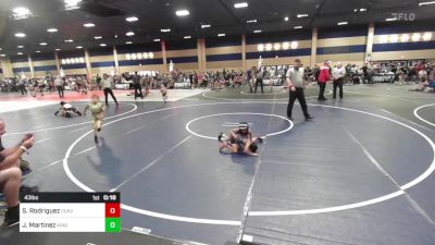 43 lbs Consi Of 8 #2 - Scarlet Rodriguez, Coachella Valley WC vs Jonah Martinez, Kingdom WC