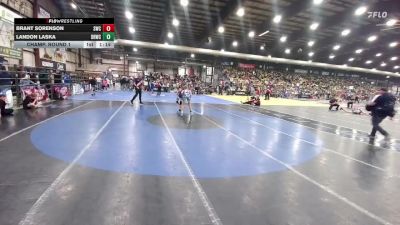 112 lbs Champ. Round 1 - Landon Laska, Dakota Rattlers Wrestling Club vs Brant Sorenson, Stanley Wrestling Club