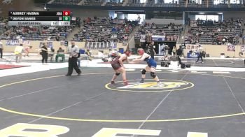 152 lbs Quarterfinal - Aubrey Haisma, John Hardin vs Devon Banks, Simon Kenton