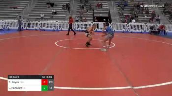 80 lbs Prelims - Christian Reyes, Triumph Blue Elem vs Luke Pensiero, Young Guns Yellow Elem