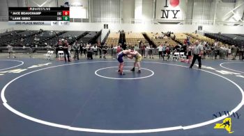 155 lbs 3rd Place Match - Lane Gebo, Carthage Wrestling Association vs Jace Beauchamp, LeRoy Wrestling Club