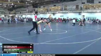 112 lbs Round 2 (4 Team) - Devlynn Albrecht, Killer Cheese Curds vs Victoria Macias, Free Range Chickens