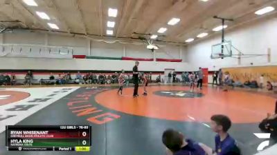 76-83 lbs Round 2 - Hyla King, Natrona Colts vs Ryan Whisenant, Greybull Basin Athletic Club