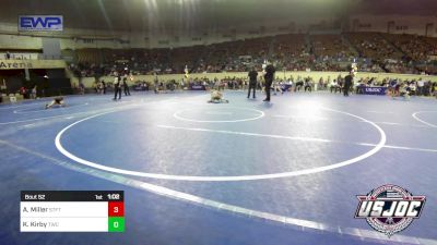 64 lbs Quarterfinal - Ayson Miller, Standfast vs Kopelan Kirby, Tahlequah Wrestling Club