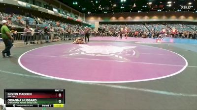 135-145 lbs Round 2 - Orianna Hubbard, Greenwave Youth Wrestling vs Brynn Madden, USA Gold