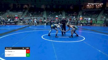 125 lbs Consolation - Ayden Flores, Maize WC vs Caidan Poff, Wilson HS