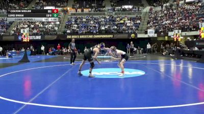 157 lbs Cons. Round 1 - Luke Swan, Wis.-Whitewater vs Colton Weiler, Dubuque