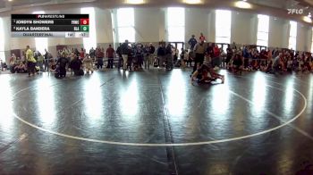 90-95 lbs Quarterfinal - Jordyn Showers, Front Royal Wrestling Club vs Kayla Bandera, Blacksburg