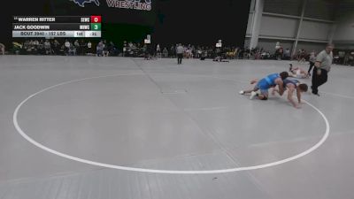 157 lbs Cons. Sub-rd Of 16 - Jack Goodwin, Mile High Wrestling Club vs Warren Ritter, Scoring Edge Wrestling Center
