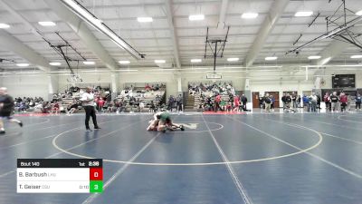 165 lbs Consi Of 16 #2 - Brett Barbush, Lock Haven vs Tate Geiser, Cleveland State