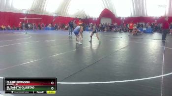 107-111 lbs Round 1 - Elizabeth Ollestad, Mora Mustangs vs Claire Swanson, Geneseo