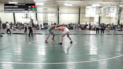 197 lbs Round Of 32 - Braxton Lewis, VMI - UNATT vs Andrew Macchiavello, NC State - UNATT