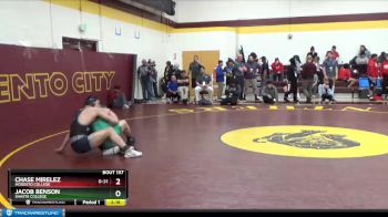 149 lbs Cons. Semi - Jacob Benson, Shasta College vs Chase Mirelez, Modesto College