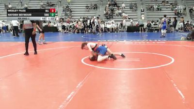 113 lbs Rr Rnd 1 - Wesley Files, Hillbilly Hammers - HSB vs Hayden Seymour, TDWC Maniacs Grey - HSB