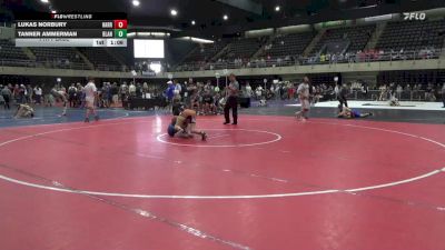 135 lbs 7th Place - Lukas Norbury, Harrisburg vs Tanner Ammerman, Blandburg