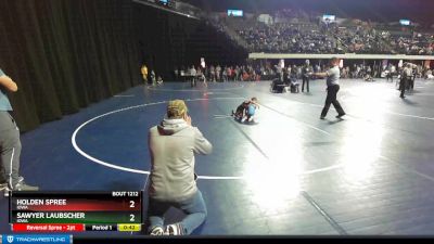 43 lbs Round 1 - Holden Spree, Iowa vs Sawyer Laubscher, Iowa