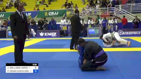 JHONY WALLISON LOPES vs PAULO CÉSAR COSTA CÂNDIDO 2023 Brasileiro Jiu-Jitsu IBJJF