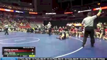 220 lbs Finals (1st & 3rd) - Griffin Schultz, 4-Linn-Mar vs Cael Winter, 3-Waukee Northwest