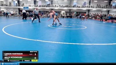 Elite 165 lbs Cons. Round 4 - Carson Martinson, Iowa vs Bryce McDonough, Luther