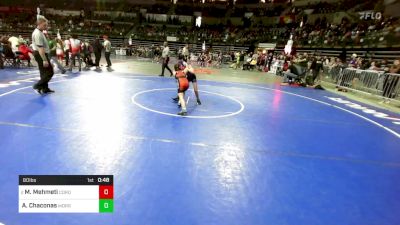 80 lbs Consi Of 4 - Milania Mehmeti, Cordoba Trained vs Audrey Chaconas, Morristown