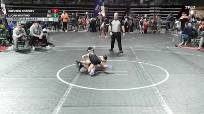 50 lbs Round Of 32 - Greyson Godfrey, All I See Is Gold Academy vs Lucas Martino, Branchville