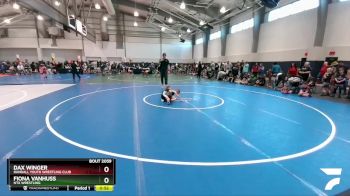 52 lbs Quarterfinal - Dax Winger, Randall Youth Wrestling Club vs Fiona VanHuss, NTX Wrestling