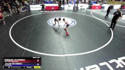 63 lbs Cons. Round 2 - Ezequiel Gutierrez, Red Wave Wrestling vs Julian Escobedo, California