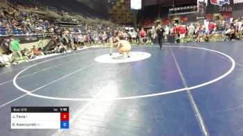 220 lbs Rnd Of 64 - Joseph Favia, Illinois vs Garett Kawczynski, Wisconsin