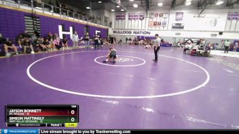 144 lbs Round Two - Simeon Mattingly, West Valley (Spokane) vs Jayson Bonnett, Mt. Spokane