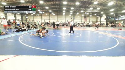 127 lbs Round Of 32 - Zayd Ahmed, Whitted Trained National Dual Team - MS vs David Baghdady, TDWC Maniacs Grey - MS